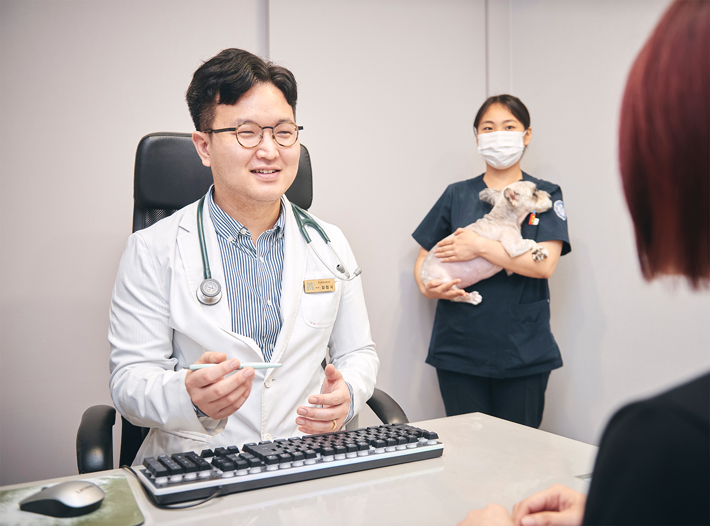 심장 전문 원장님 1:1 진료 장면